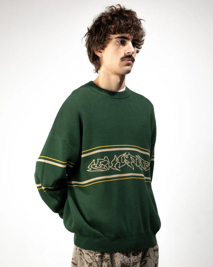 Ichpig Razor Knitted Crew - Dark Forrest