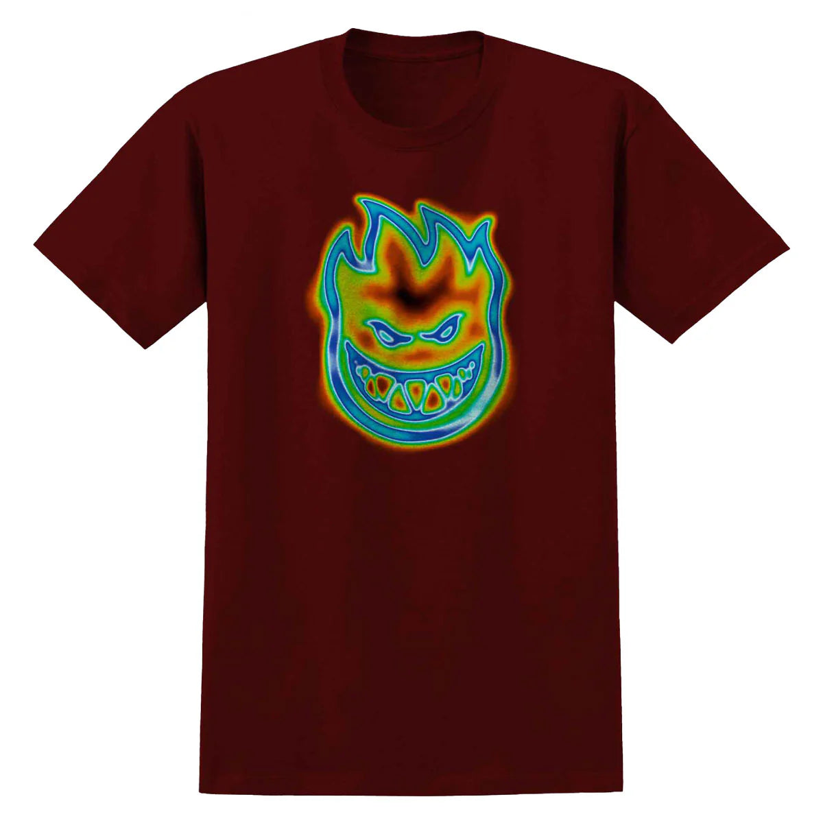 Spitfire Radioactive Bighead Tee - Burgundy