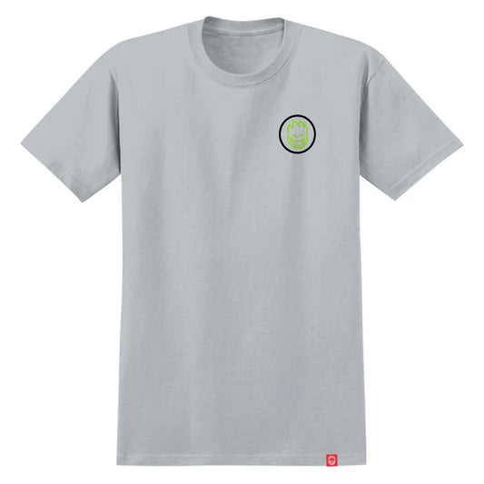 Classic Swirl Overlay T-Shirt- Grey