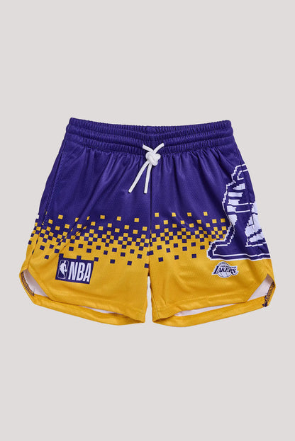 Youth Los Angeles Lakers 8bit Mesh Shorts