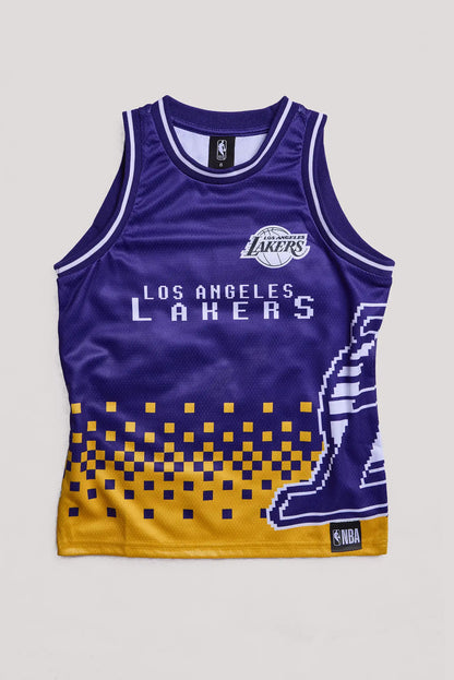Youth 8Bit Mesh Tank Lakers