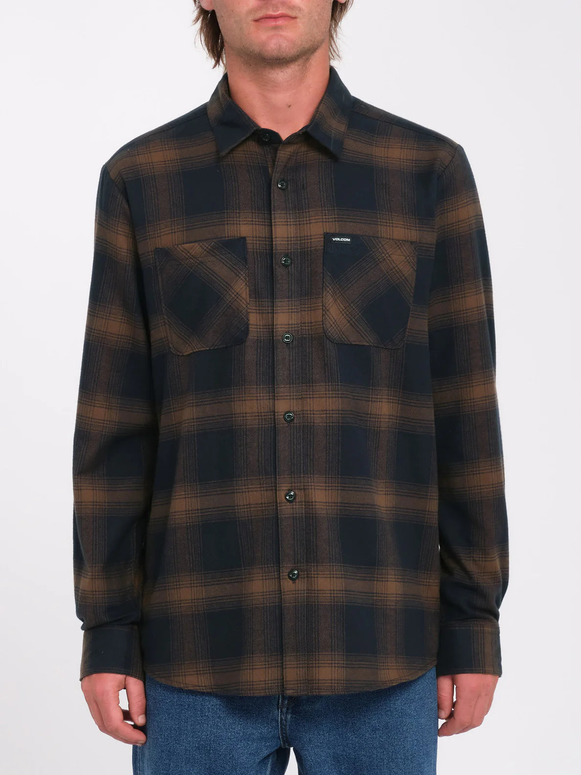 Volcom Netastone Flannel L/S - Dark Earth