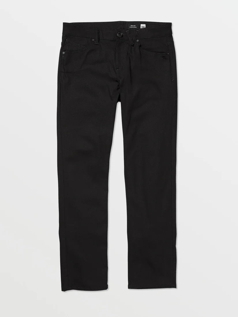 Volcom Solver Denim Pant - Black On Black