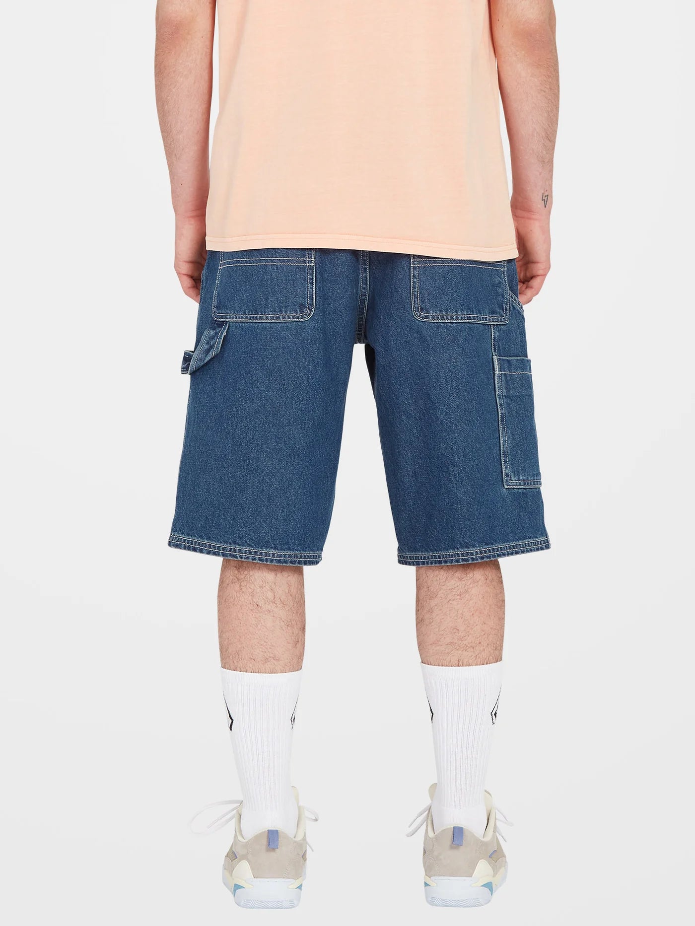 Labored Denim Utility Short - Indigo Ridge Wash