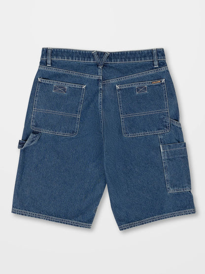 Labored Denim Utility Short - Indigo Ridge Wash