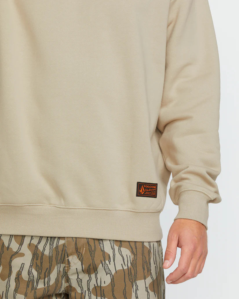 Volcom Operators Sweatshirt - Light Khaki