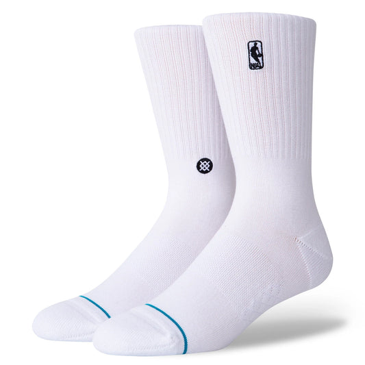 NBA Logoman Crew Sock - White
