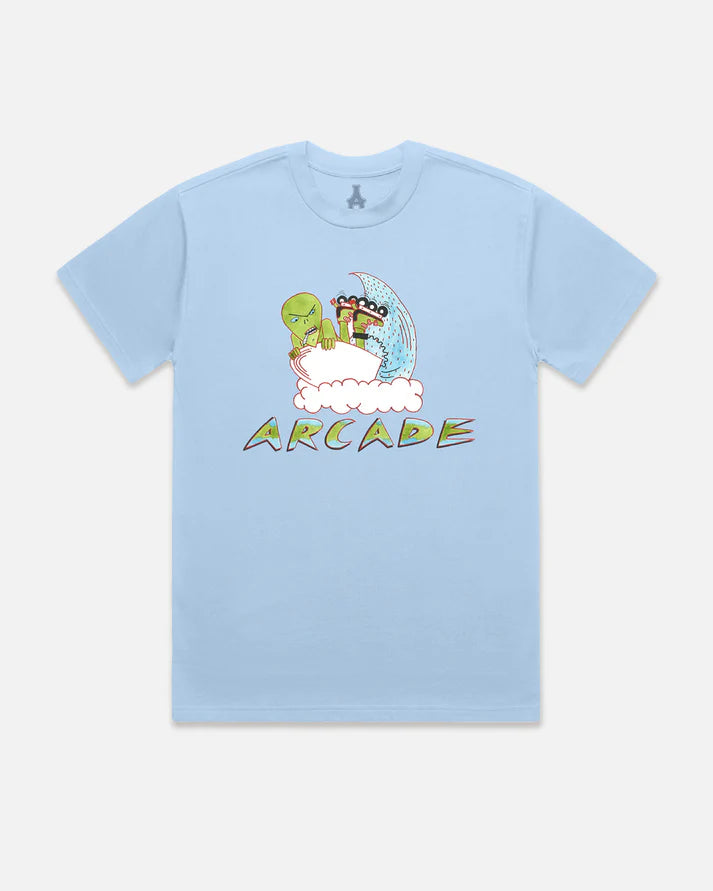 Arcade Alien Tee - Sky Blue