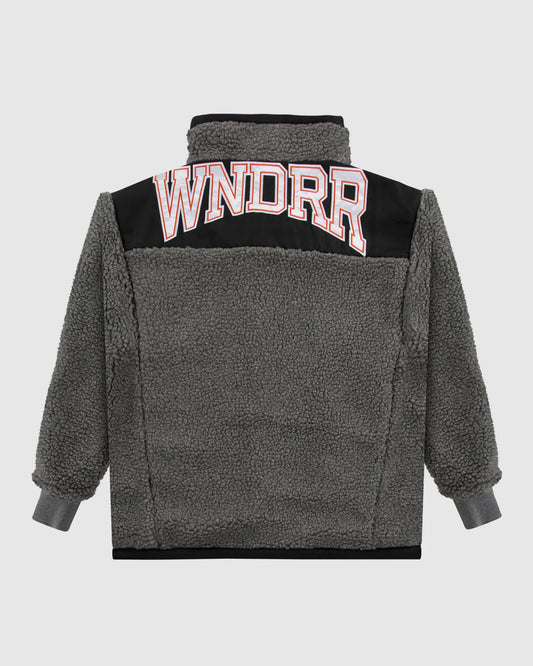 Wndrr Arc Sherpa Jacket - Charcoal/Black