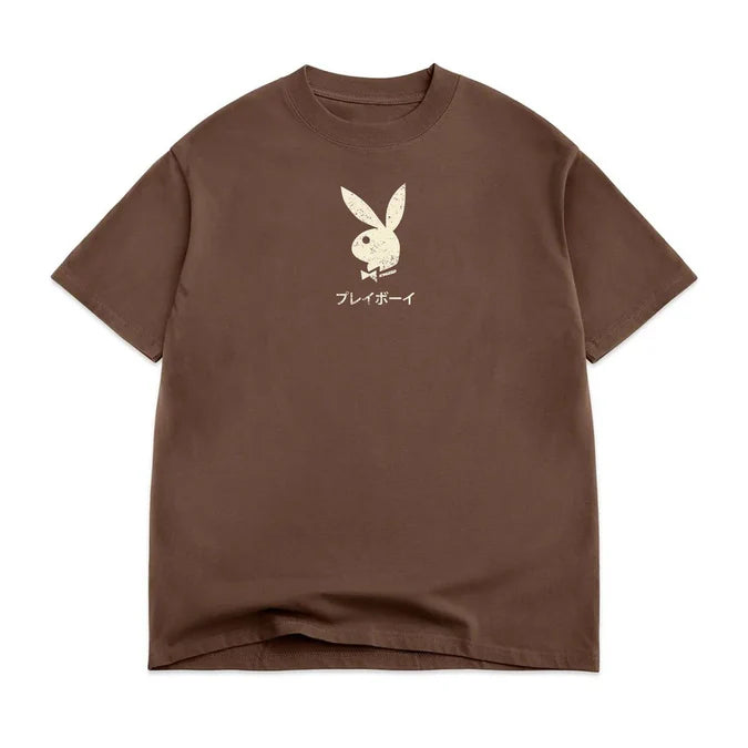 Color.Bars X Playboy Ace Of Spades Tee - Chocolate