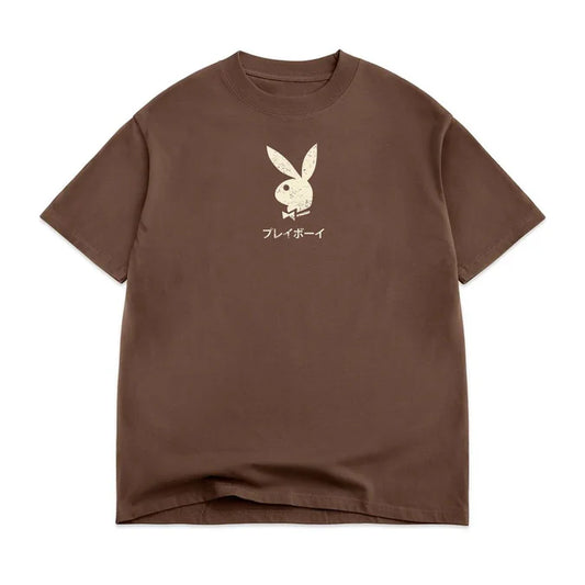 Color.Bars X Playboy Ace Of Spades Tee - Chocolate