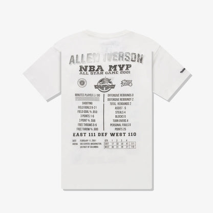 Mitchell & Ness - Allen Iverson 2001 All Star MVP Player Tee - Vintage White