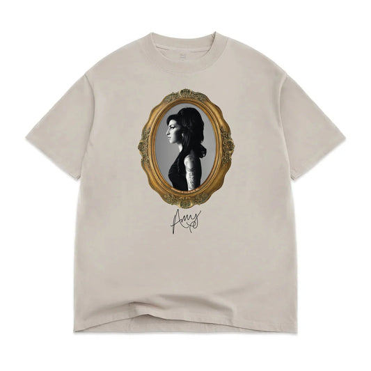 Amy Winehouse Portrait Tee - Tan
