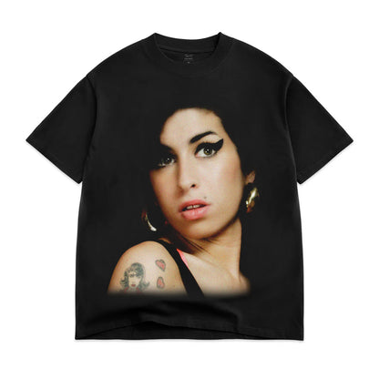 Amy Winehouse Back To Back Tee - Black