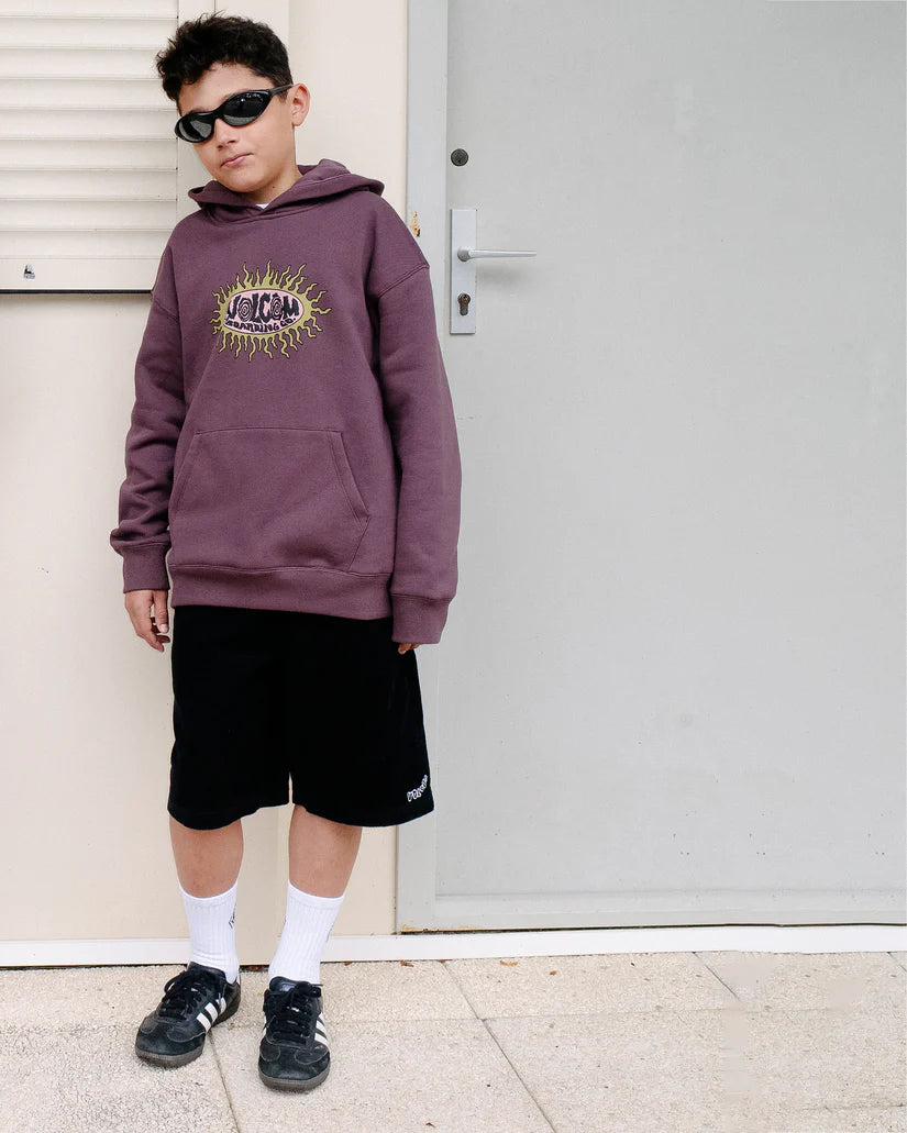 Outer Spaced Elasticated Waist Corduroy Shorts - Black