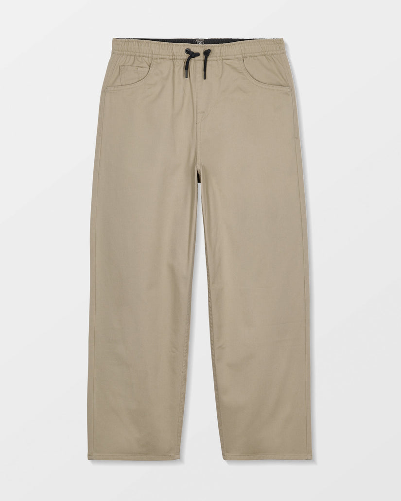 Kids Freazy Elasticated Waist Trousers - Khaki