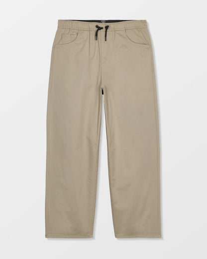 Kids Freazy Elasticated Waist Trousers - Khaki