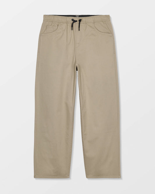 Kids Freazy Elasticated Waist Trousers - Khaki