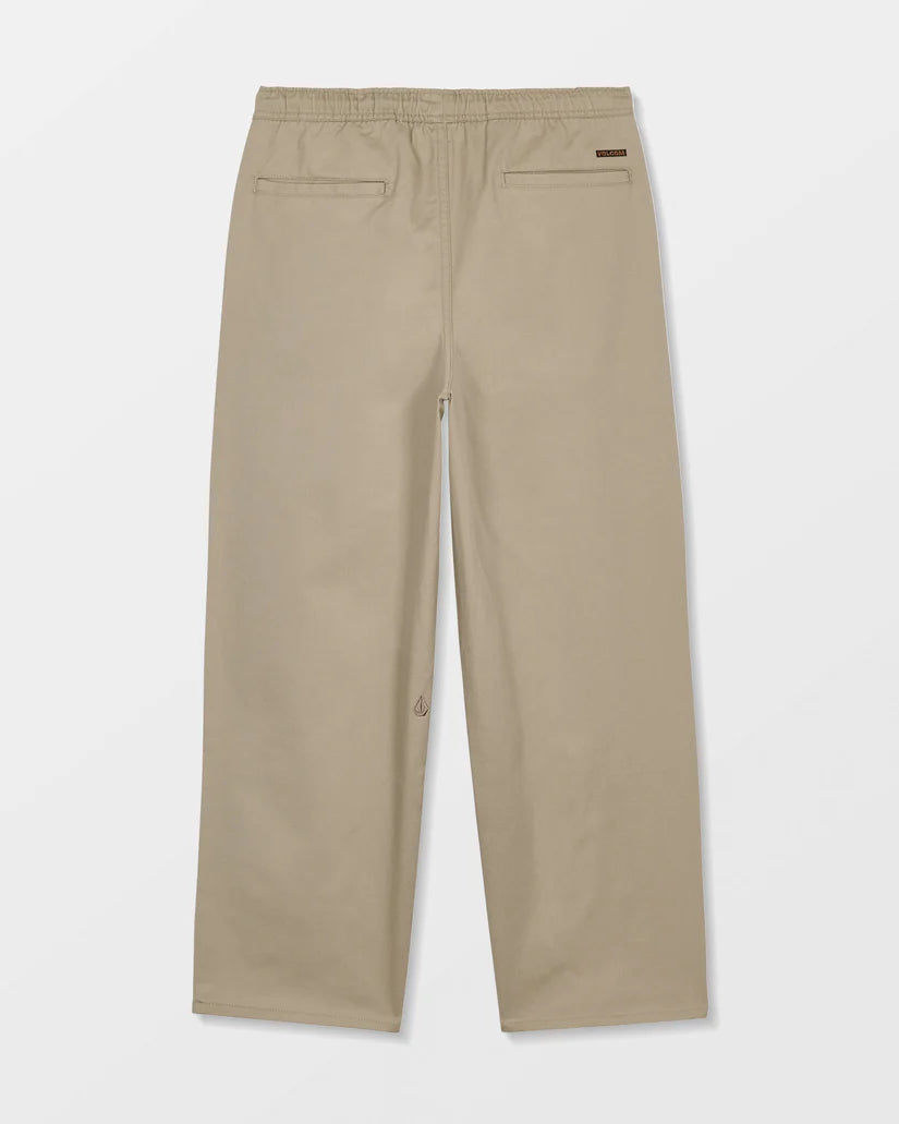 Kids Freazy Elasticated Waist Trousers - Khaki
