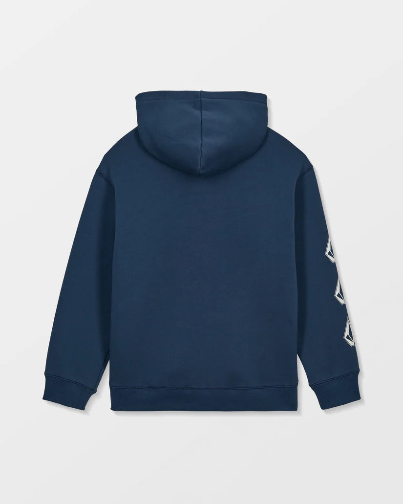 Youth Iconic Stone Gid Zip Hoodie - Dust Bowl Indigo