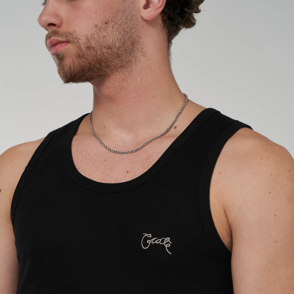 Ribbed Tank - Black