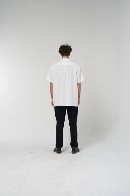 Dash Texture SS Shirt - White