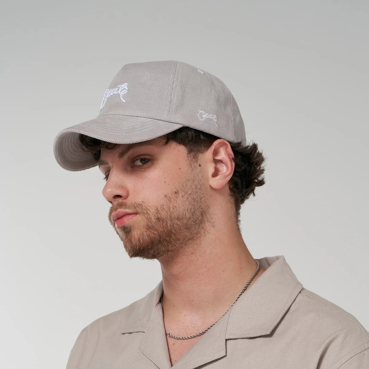 Crate Scripted Cord Snapback - Grey