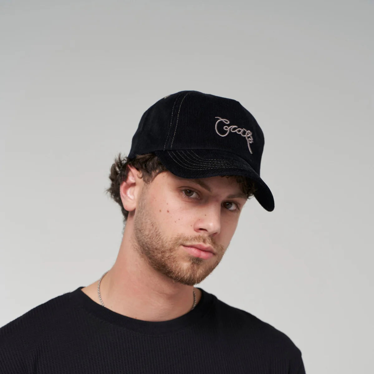 Crate Scripted Cord Snapback - Black