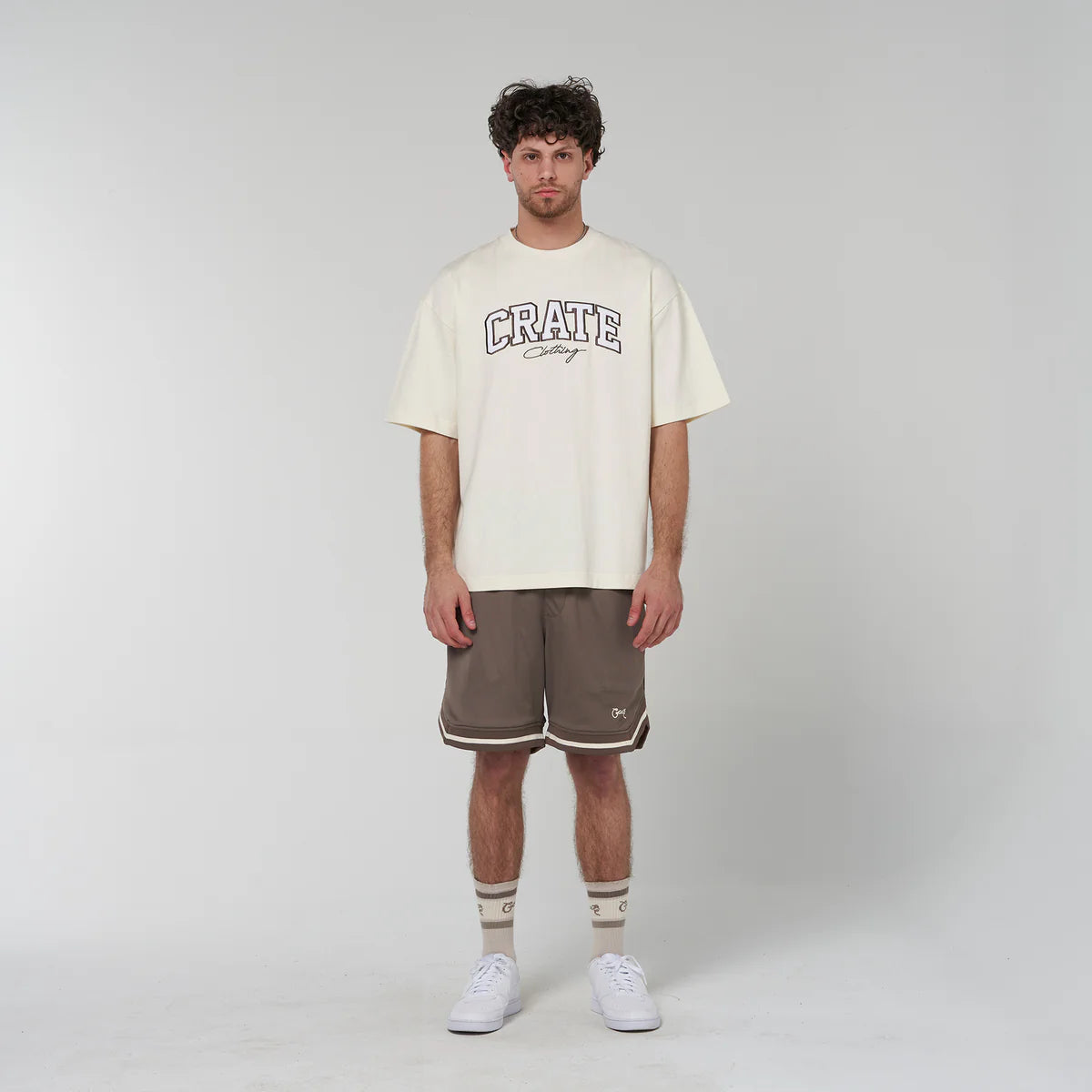 Crate Reversible B-Ball Shorts - Chia/Tofu