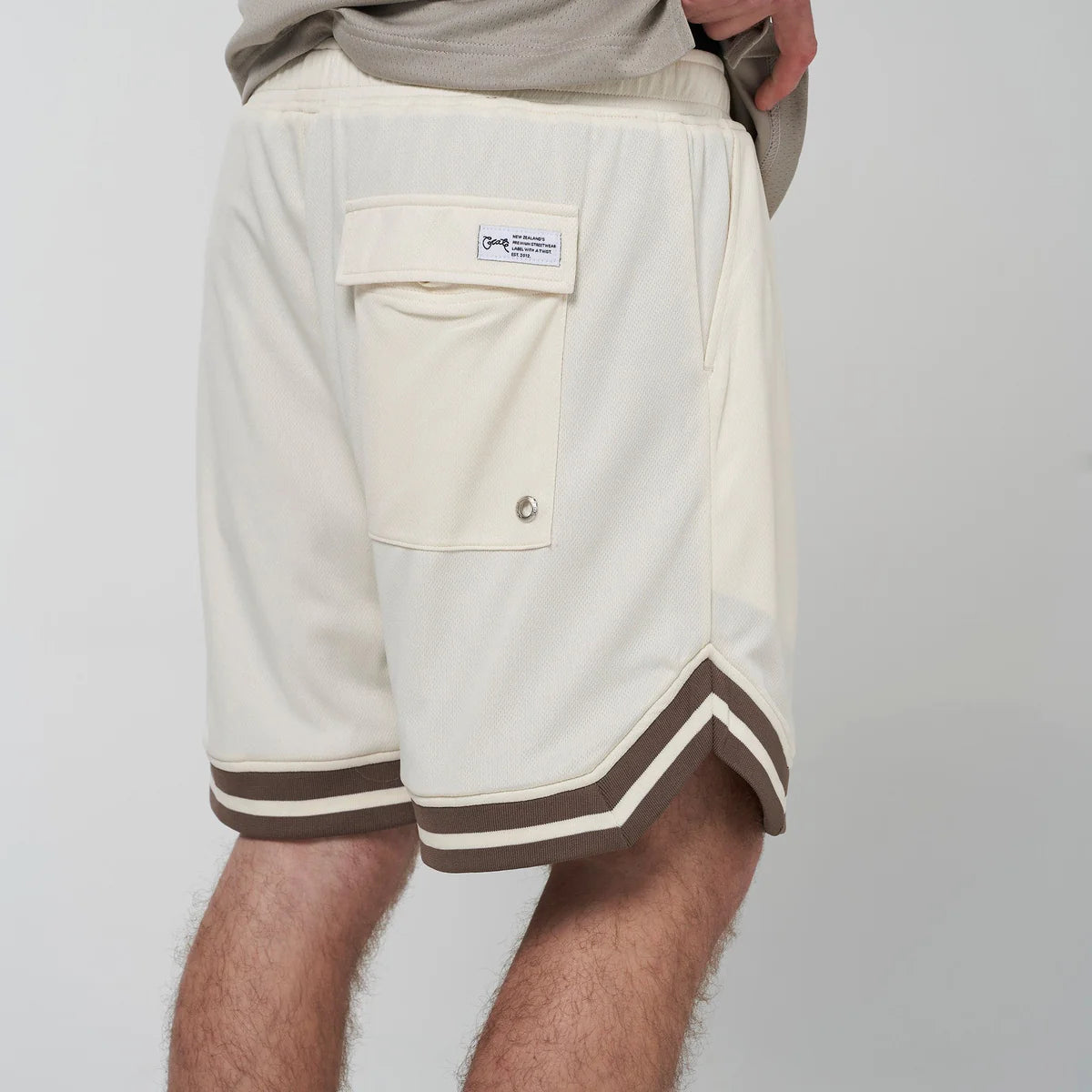 Crate Reversible B-Ball Shorts - Chia/Tofu