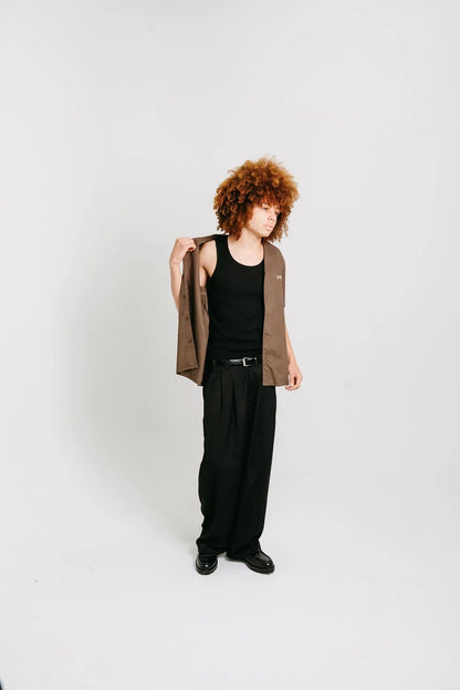 Script Cuban Collar SS Shirt - Chia