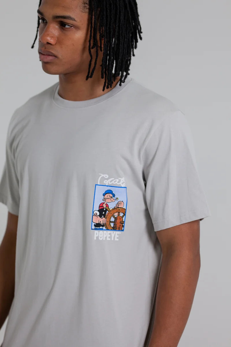 Crate X Popeye Tank T-Shirt - Light Grey