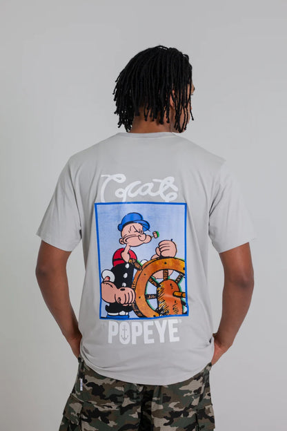 Crate X Popeye Tank T-Shirt - Light Grey