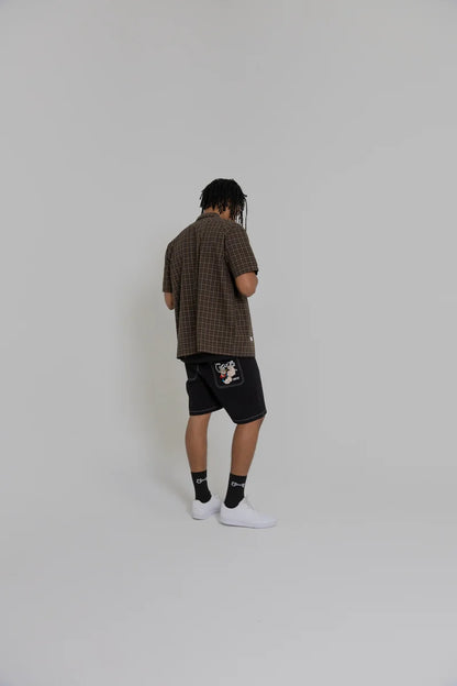 Crate X Popeye Denim Shorts - Black