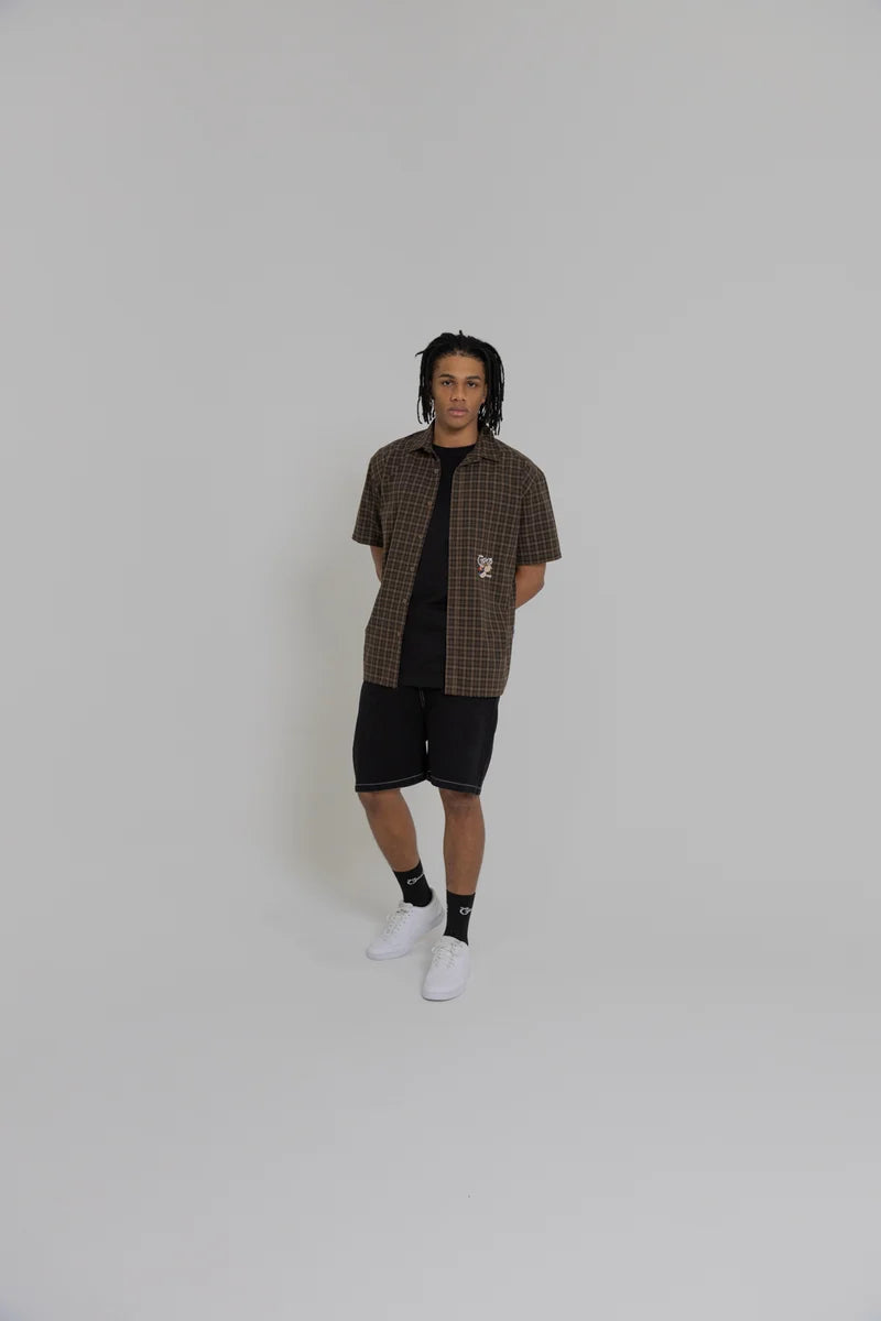 Crate X Popeye Denim Shorts - Black