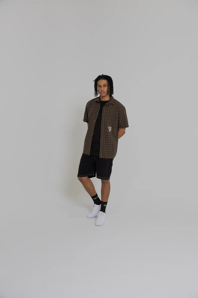 Crate X Popeye Denim Shorts - Black