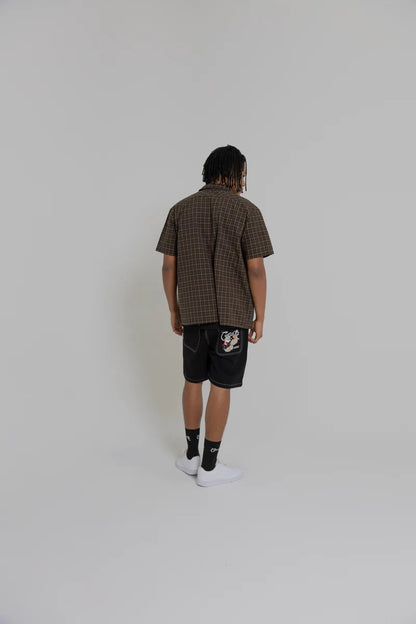 Crate X Popeye Denim Shorts - Black