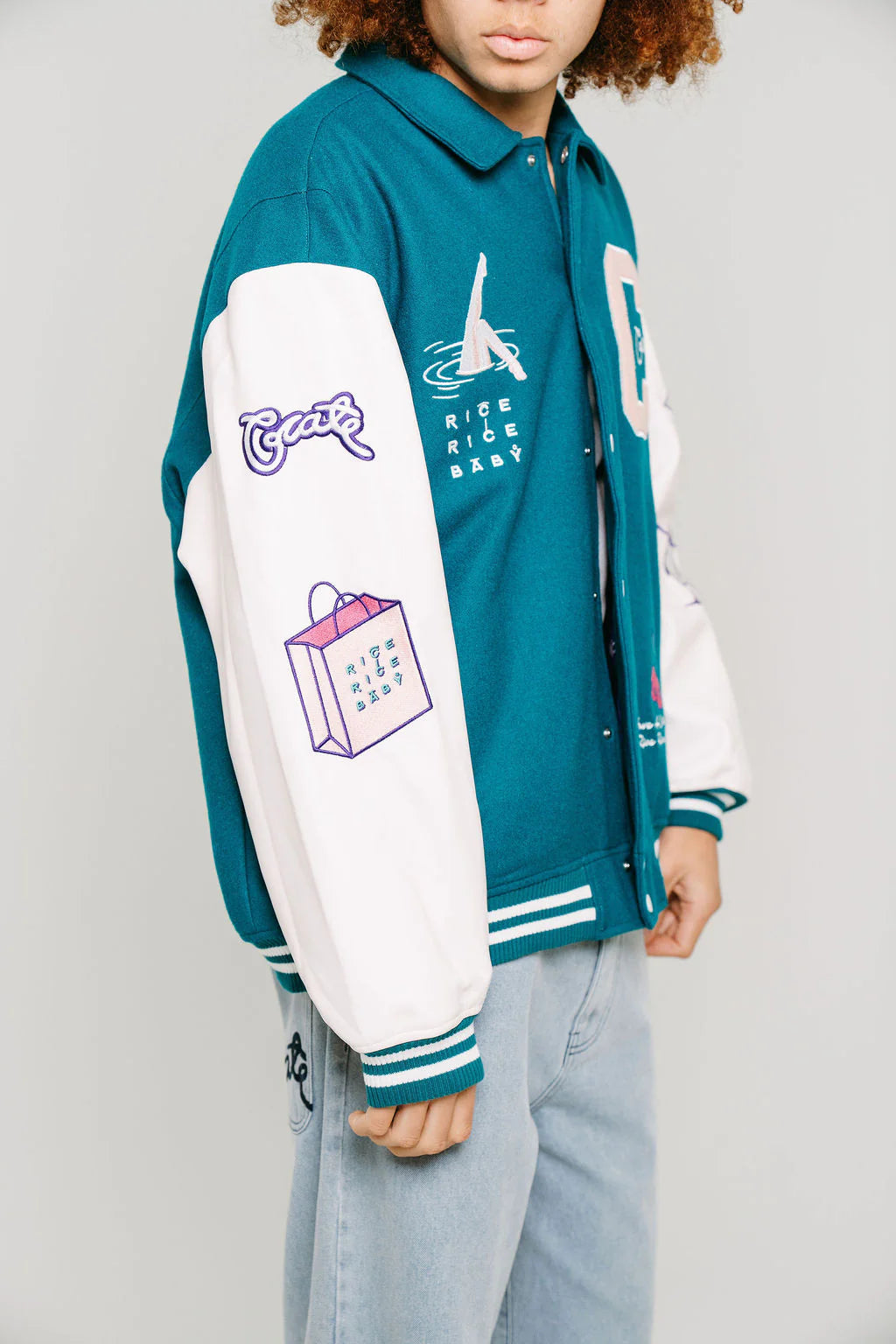 Crate X Rice Rice Baby Limited Edition Letterman Jacket