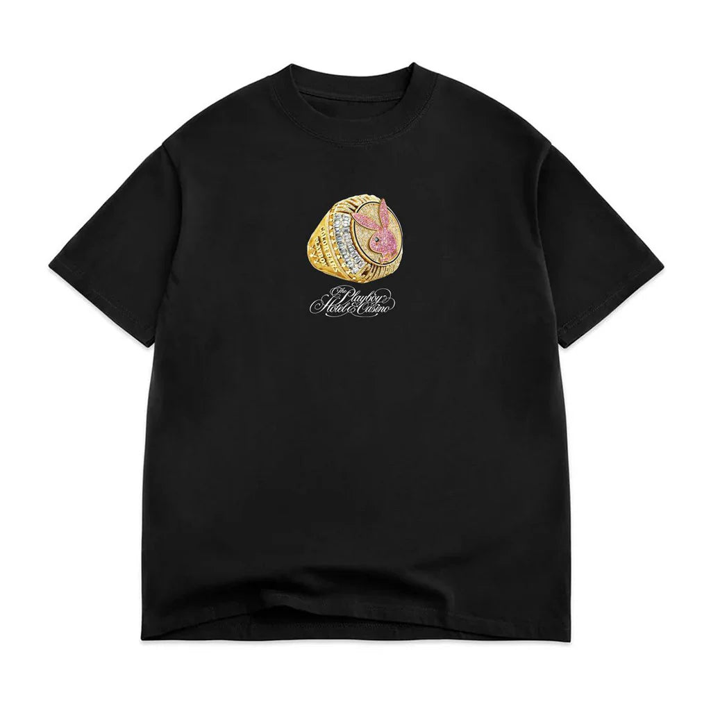Color.Bars X Playboy Champion Ring Tee - Black