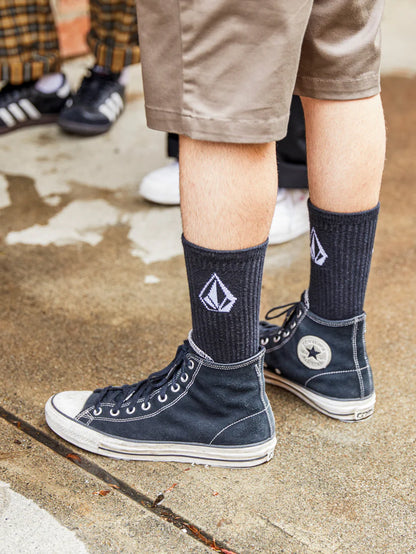 Volcom Full Stone Sock 3 Pack - Black