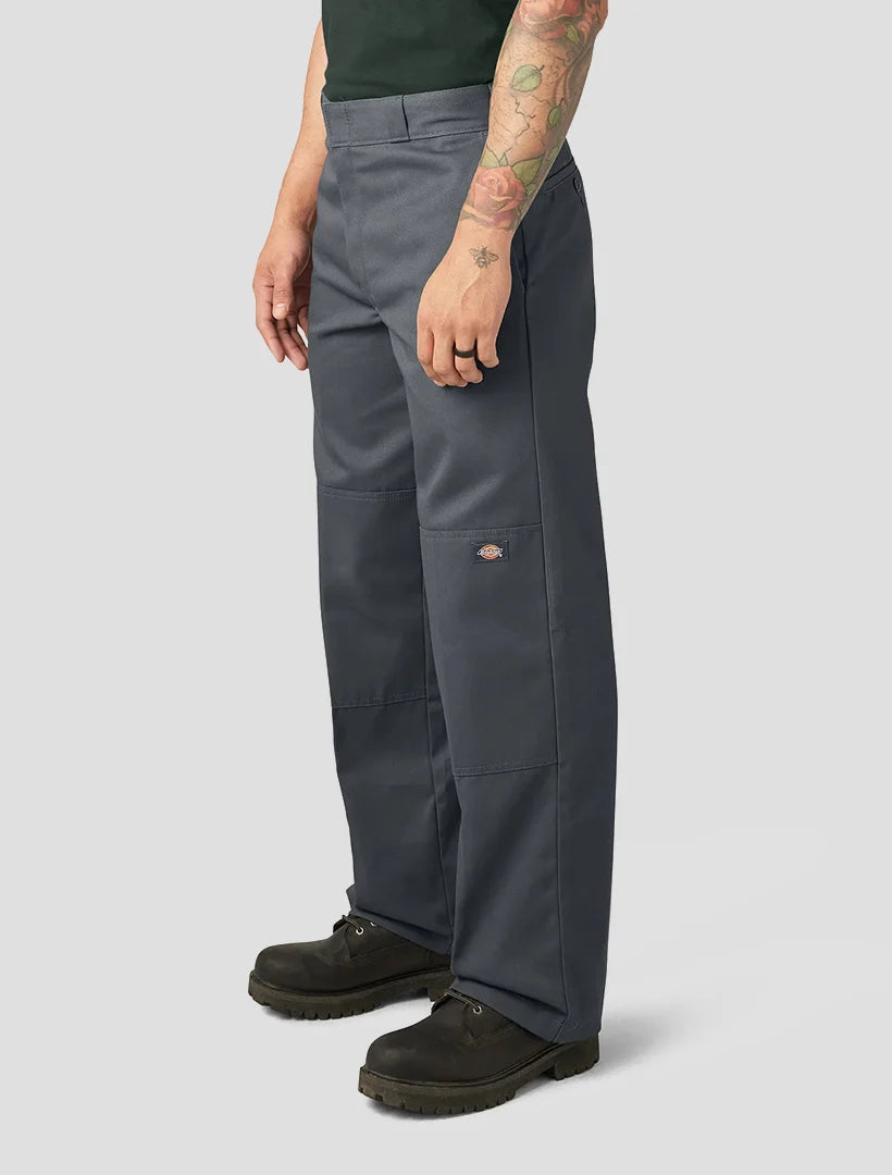 85-283 Loose Double Knee Pants - Charcoal