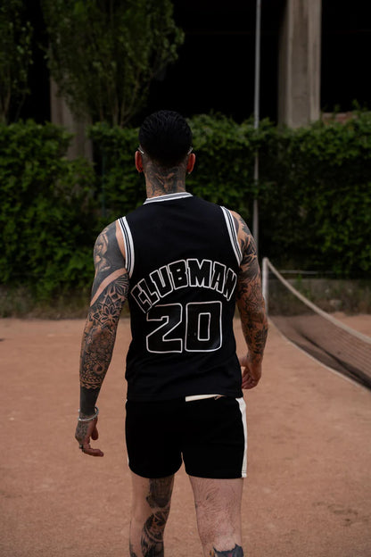 Contrast Singlet - Black/White