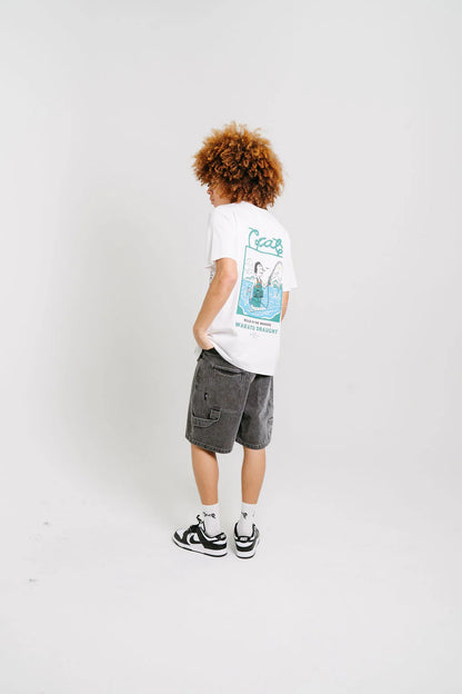 Crate X Willie The Waiter Waders Tee - White