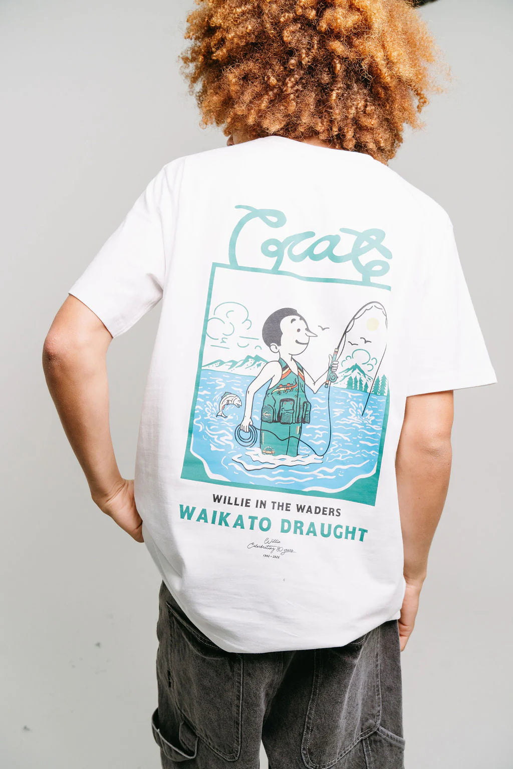 Crate X Willie The Waiter Waders Tee - White