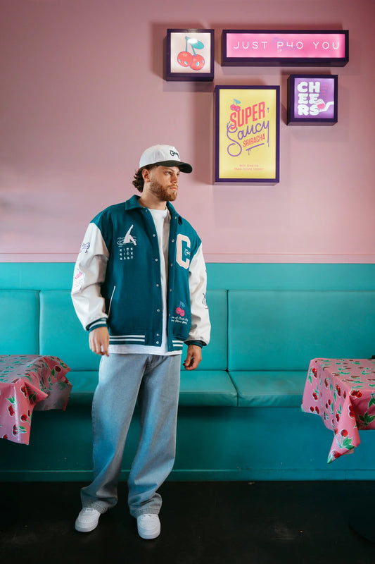 Crate X Rice Rice Baby Limited Edition Letterman Jacket