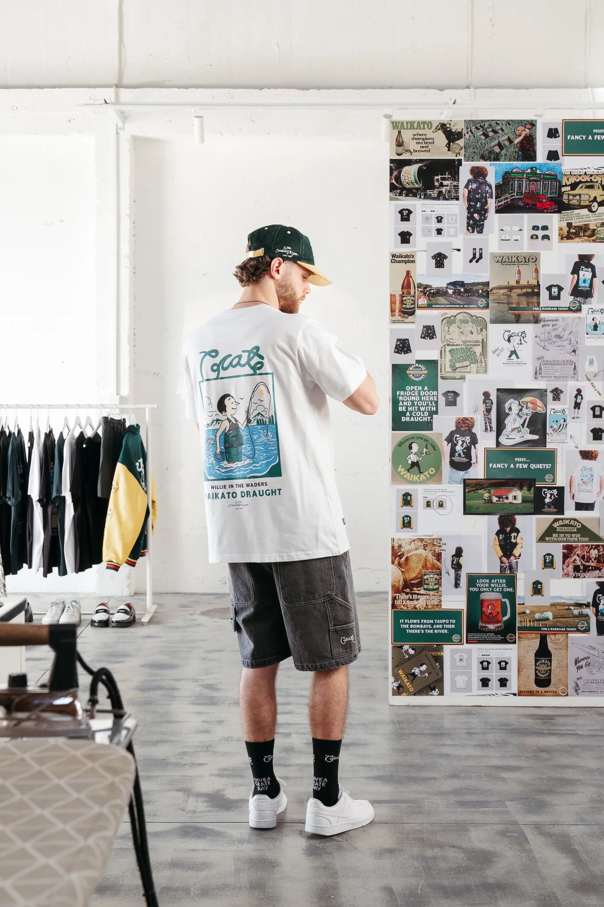 Crate X Willie The Waiter Waders Tee - White
