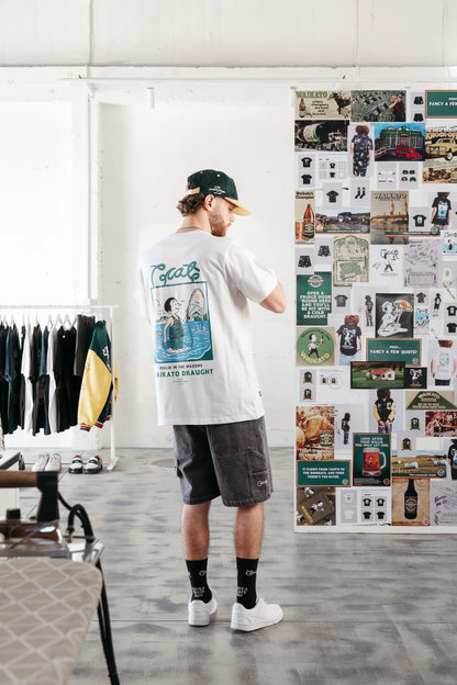 Crate X Willie The Waiter Waders Tee - White