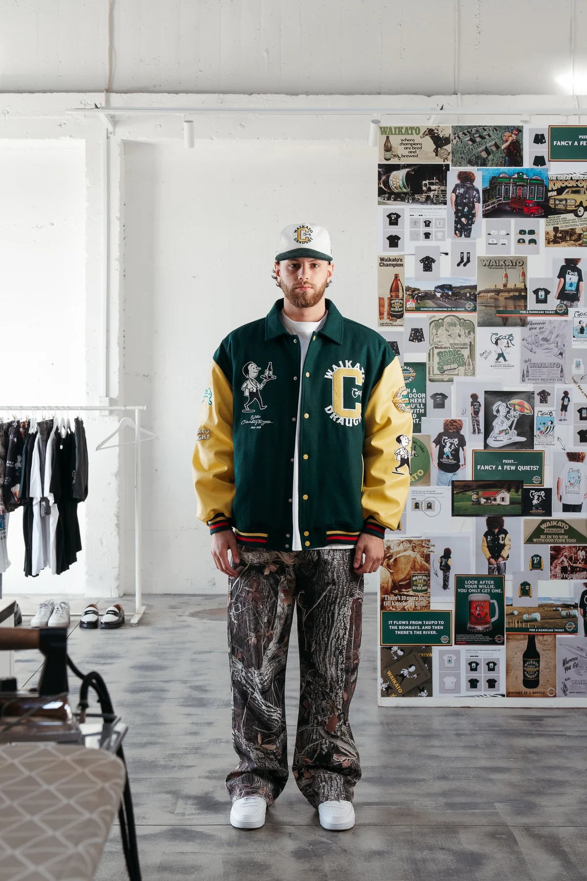 Crate X Willie The Waiter Limited Edition Letterman Jacket