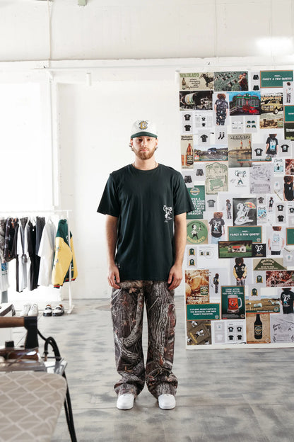 Crate X Willie The Waiter Beer Hug Tee - Pine