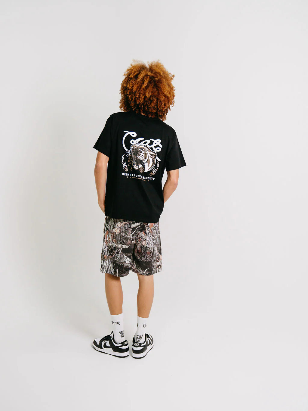 Risk It For The Biscuit Tee - Black